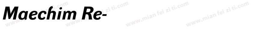 Maechim Re字体转换